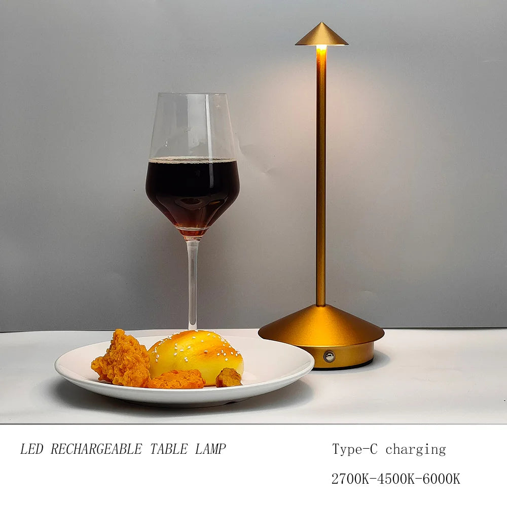Lampă LED de masă portabilă cu design modern – Touch Control, reglare intensitate și lumină caldă sau rece