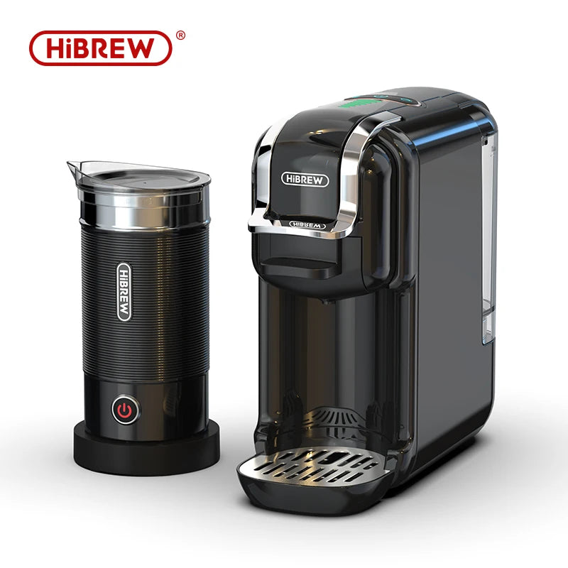 Espressor Smart HiBREW 5-in-1 | Compatibil cu Capsule & Cafea Măcinată, 20 Bar, Spumare Lapte, Hot & Cold