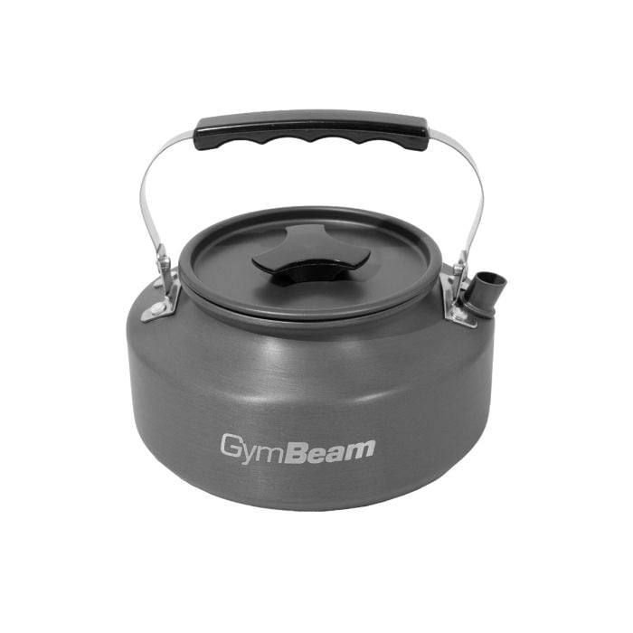 Set compact din aluminiu pentru gătit outdoor cu oală, tigaie și ceainic
