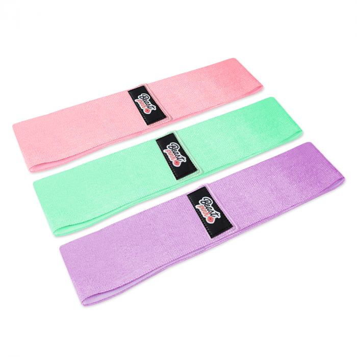 Set BeastPink cu trei benzi elastice textile Booty Band