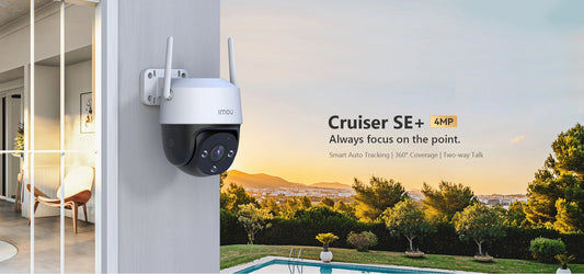 Cameră Supraveghere WiFi Exterior IMOU Cruiser SE+ 4MP, 8X Zoom Digital, Night Vision Color, IP66, Detecție Mișcare, Audio Bidirecțional
