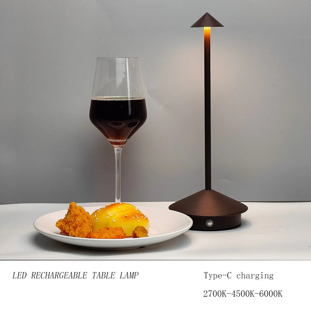 Lampă LED de masă portabilă cu design modern – Touch Control, reglare intensitate și lumină caldă sau rece