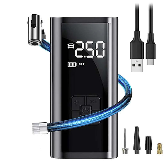 Compresor Auto Portabil Wireless Digital cu Display LCD și Presiune 150PSI – Premium Slim Design