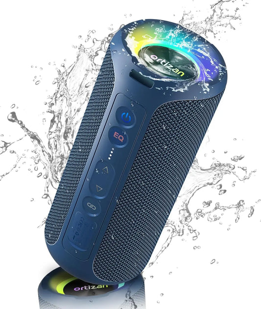 Boxă Bluetooth Portabilă Ortizan X30 Pro, 40W, Bass Puternic, IPX7 Waterproof, Bluetooth 5.3, Autonomie 30h, Lumini LED RGB