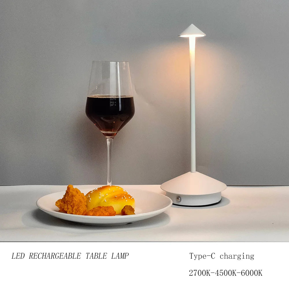 Lampă LED de masă portabilă cu design modern – Touch Control, reglare intensitate și lumină caldă sau rece