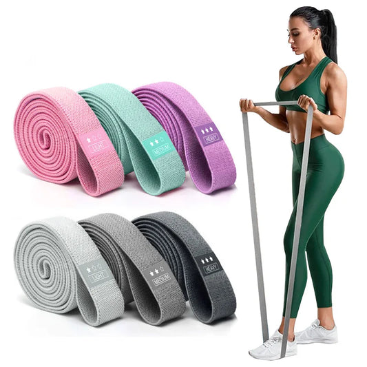 Set 3 Benzi Elastice din Material Textil – Rezistență Progresivă pentru Antrenamente Fitness, Yoga & Acasă
