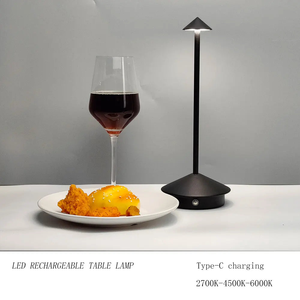 Lampă LED de masă portabilă cu design modern – Touch Control, reglare intensitate și lumină caldă sau rece