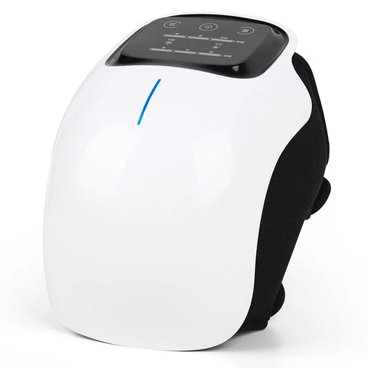 Masaj Inteligent pentru Genunchi | Vibrații + Încălzire + Terapie LED | Fără Fire