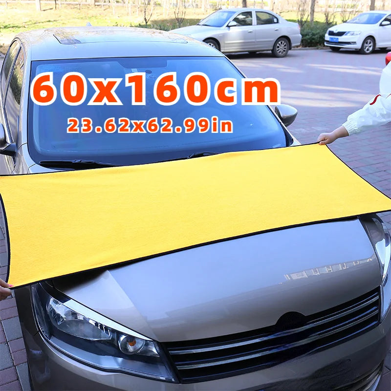 Prosop Auto din Microfibră XL 60×160 cm – Uscare Rapidă, Fără Urme sau Zgârieturi