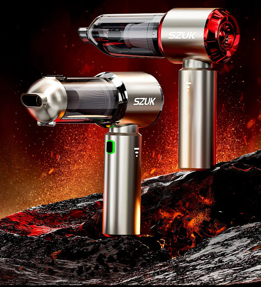 Aspirator Auto Portabil Wireless SZUK 4 în 1 – Putere Turbo, Motor Brushless, Kit Premium