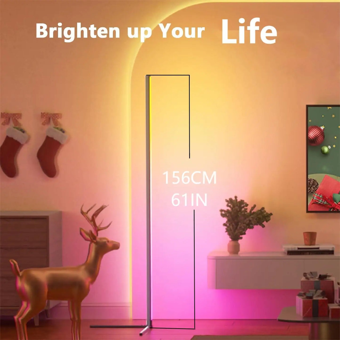 Lampa Smart RGB de Podea cu Control prin App și Sincronizare Muzicală – 16M Culori, Design Minimalist
