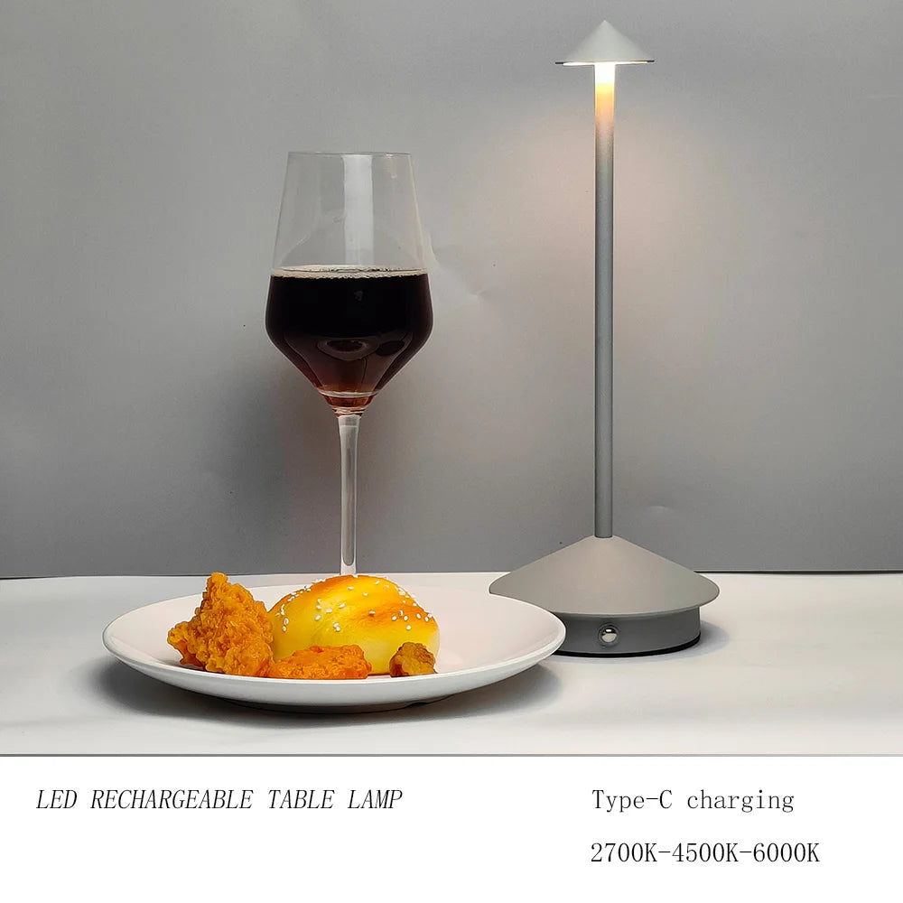 Lampă LED de masă portabilă cu design modern – Touch Control, reglare intensitate și lumină caldă sau rece