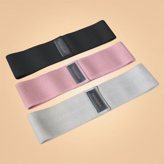 Set BeastPink cu trei benzi elastice textile Booty Band
