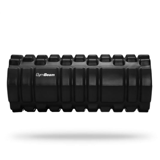 Rolă Fitness Roller Black cu suprafață 3D texturată