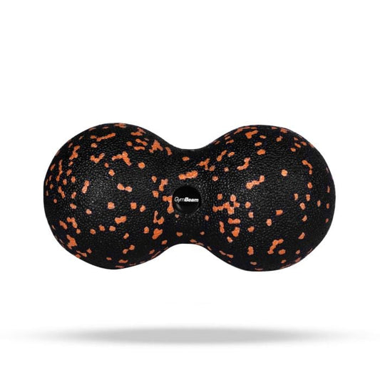 Foam DuoRoll compact pentru automasaj, negru cu detalii portocalii
