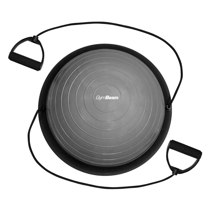 Minge pentru echilibru Half Ball Compact GymBeam cu două extensoare detașabile și pompă