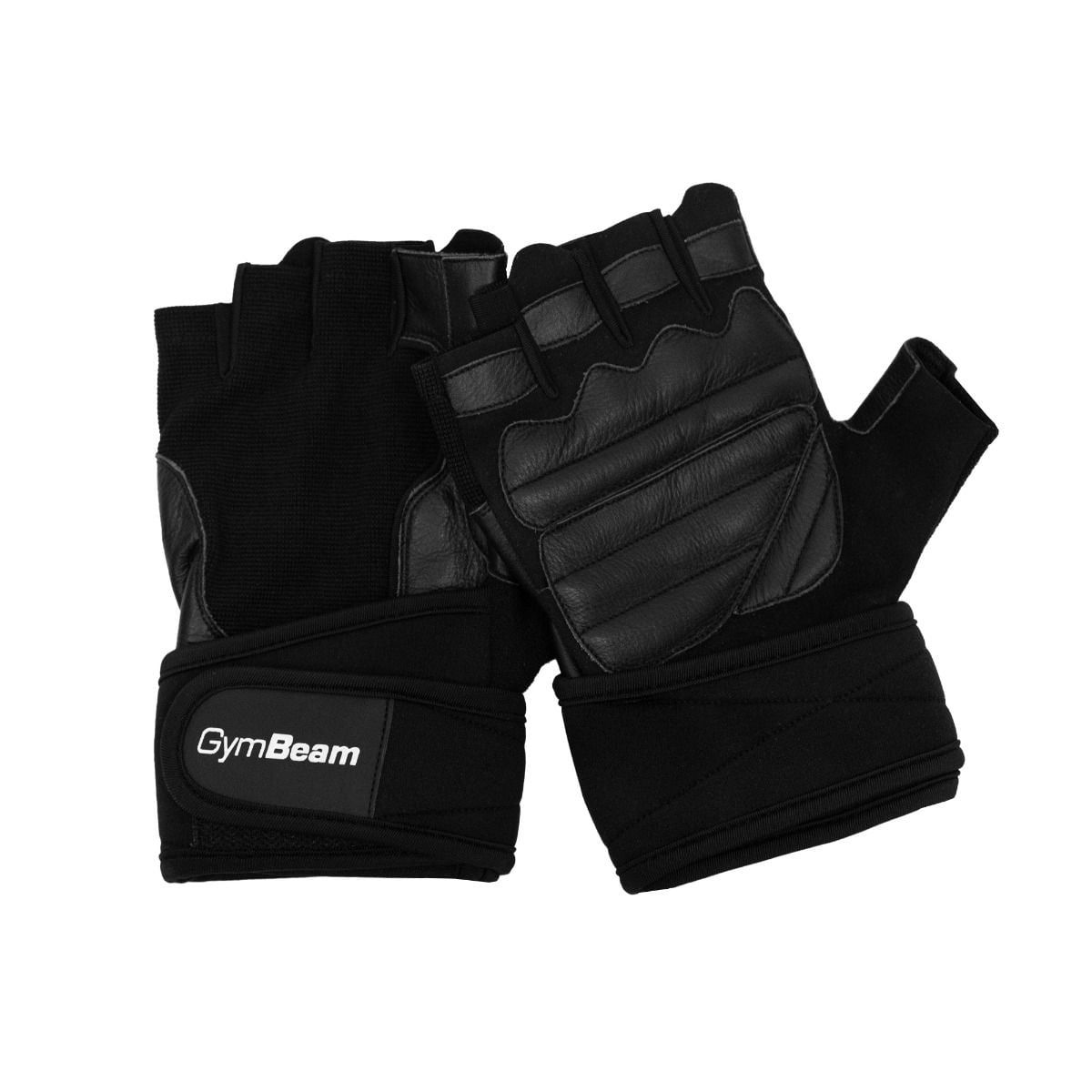 Mănuși Fitness Pro WristWraps Black cu Susținere Încheietură – GymBeam