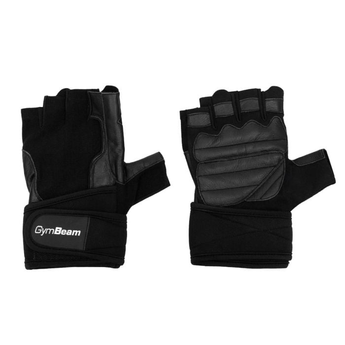 Mănuși Fitness Pro WristWraps Black cu Susținere Încheietură – GymBeam