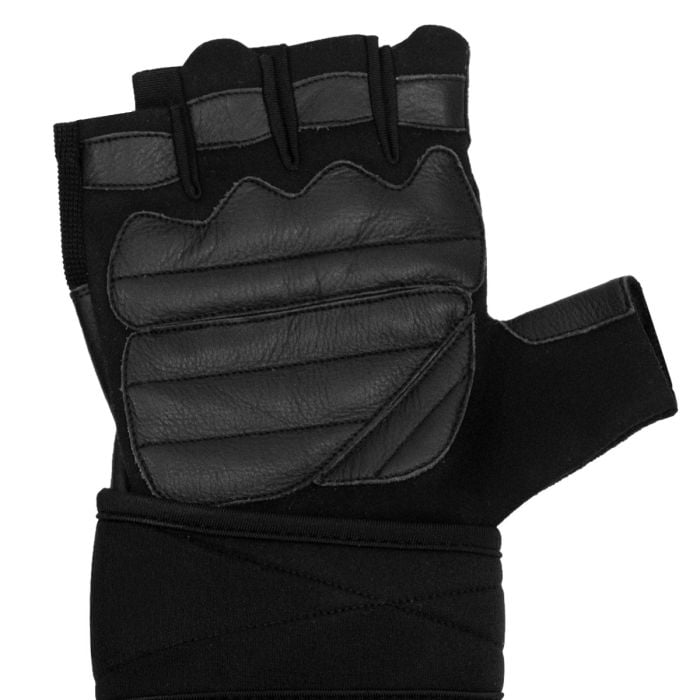 Mănuși Fitness Pro WristWraps Black cu Susținere Încheietură – GymBeam