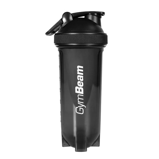 Shaker Tritan Black 700 ml - GymBeam – Mixare rapidă și transport fără griji