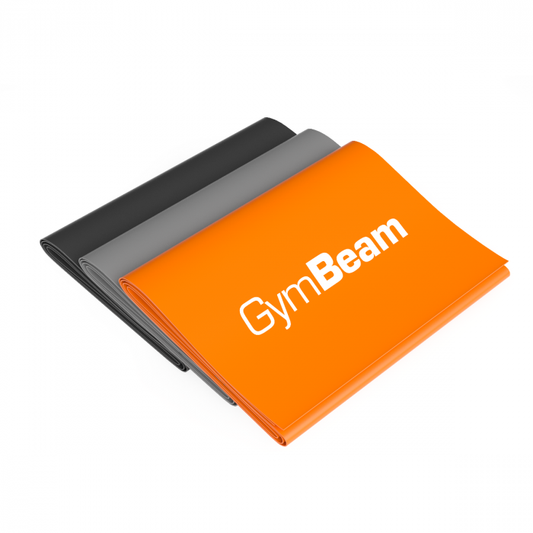 Set GymBeam cu 3 benzi elastice Resistance Band de rezistențe diferite