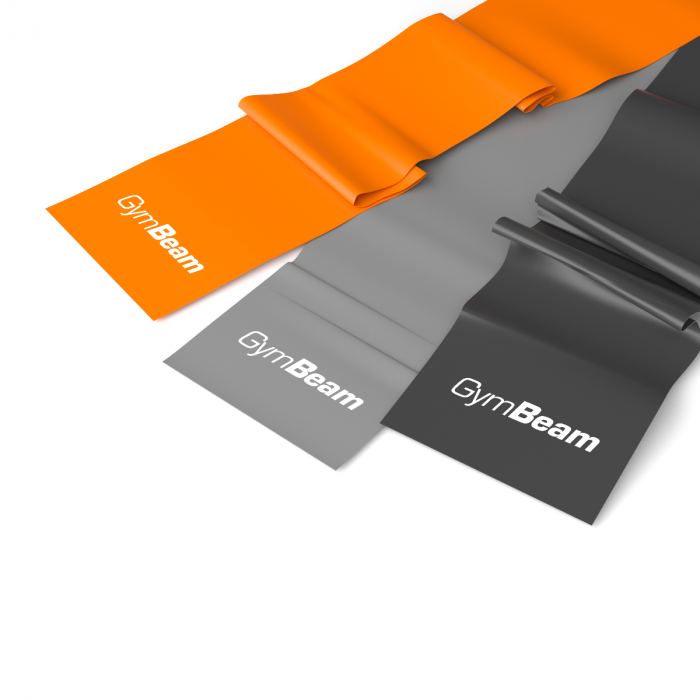 Set GymBeam cu 3 benzi elastice Resistance Band de rezistențe diferite