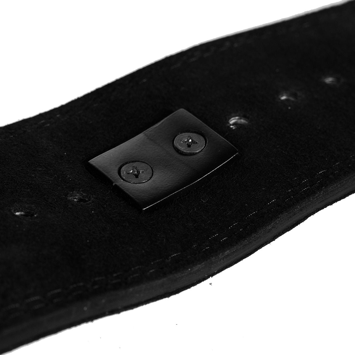 Centură Fitness LEVER din Piele pentru Powerlifting și Forță - Negru